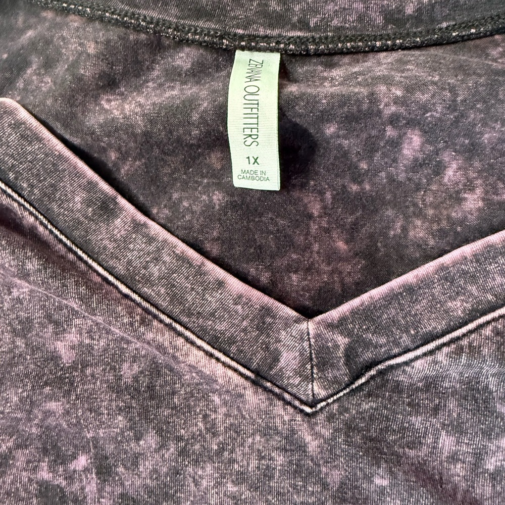 Zara Outfitters Purple Tie-Dye Top